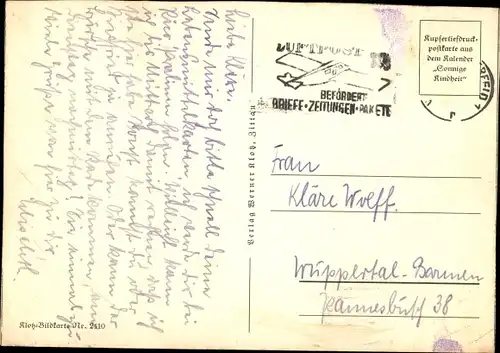 Ak Gänseliesel, Mädchen, Gänse