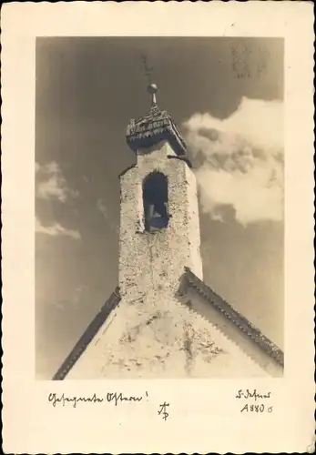 Ak Glückwunsch Ostern, Kirchturm, Defner A 880