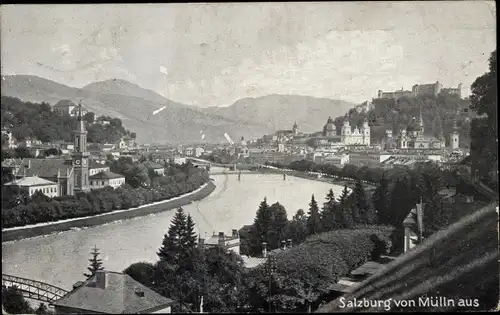 Ak Salzburg in Österreich, von Mülln aus