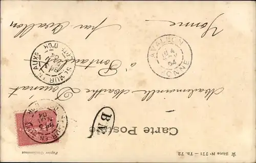 Ak Variete Künstlerin Lidia, Portrait mit Blumen