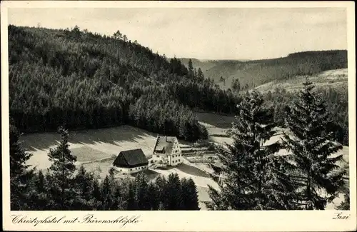 Ak Freudenstadt im Schwarzwald, Christophstal, Bärenschlößle