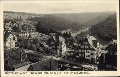 Ak Freudenstadt im Schwarzwald, Blick ins Christophstal