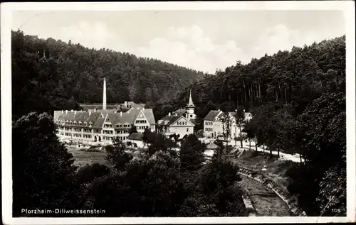 Ak Dill Weißenstein Dillweißenstein Pforzheim im Schwarzwald, Teilansicht