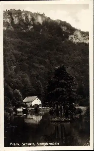 Ak Stempfermühle Gößweinstein in Oberfranken, fränkische Schweiz