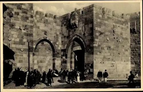 Ak Jerusalem Israel, Das Jaffa Tor, La Porte de Jaffa