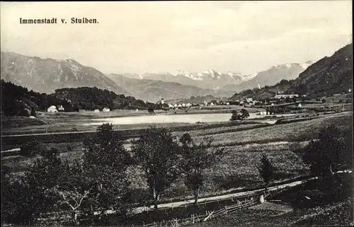 Ak Immenstadt im Allgäu Schwaben, Stuiben, Ortsansicht