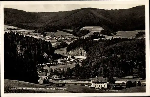 Ak Huzenbach Baiersbronn im Schwarzwald, Panorama, Murgtal