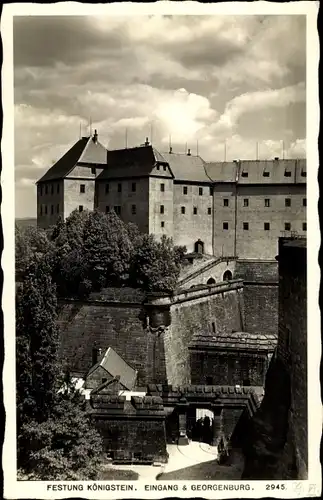 Ak Königstein an der Elbe Sächsische Schweiz, Festung Königstein