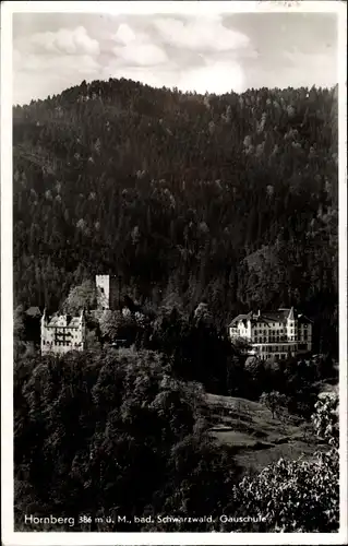 Ak Hornberg im Schwarzwald, Gauschule