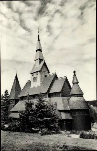 Ak Hahnenklee Bockswiese Goslar im Harz, Gustav-Adolf-Kirche