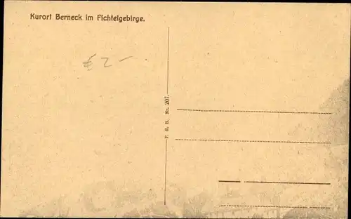 Ak Bad Berneck im Fichtelgebirge Bayern, Ortsansicht