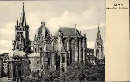 Ak Aachen, Kaiser-Dom, Südseite