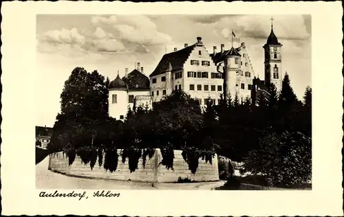 Ak Aulendorf im Schussental Baden Württemberg, Blick auf das Schloss