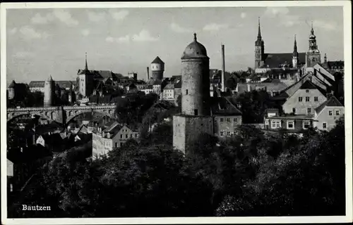 Ak Bautzen in der Lausitz, Blick auf die Stadt, Neue Wasserkunst