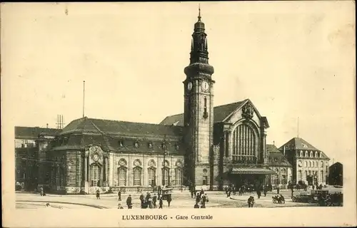 Ak Luxemburg Luxembourg, Hauptbahnhof