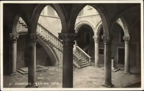 Ak Dubrovnik Kroatien, Säulengang