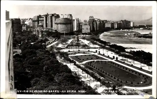 Ak Rio de Janeiro Brasilien, Avenida Beira Mar