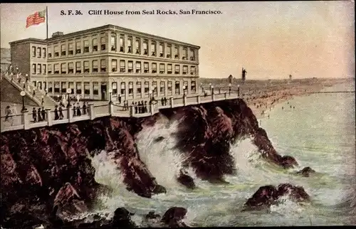 Ak San Francisco Kalifornien USA, Cliff House, Seal Rocks