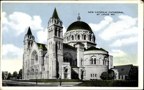 Ak Saint Louis Missouri USA, Neue katholische Kathedrale