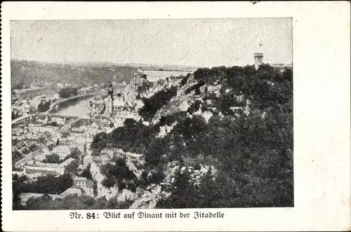 Ak Dinant Namur, Blick auf den Ort mit der Zitadelle