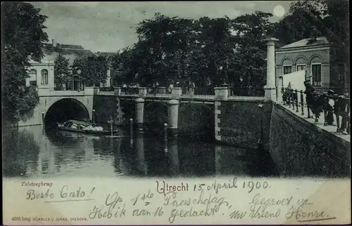 Ak Utrecht Niederlande, Tolsteegbrug