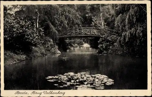 Ak Breda Nordbrabant Niederlande, Brücke Valkenberg