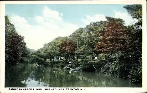 Ak Trenton New Jersey USA, Sanhican Creek entlang Camp Crounds