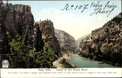 AK Colorado Vereinigte Staaten, Echo Cliffs, Kanon des Grand River