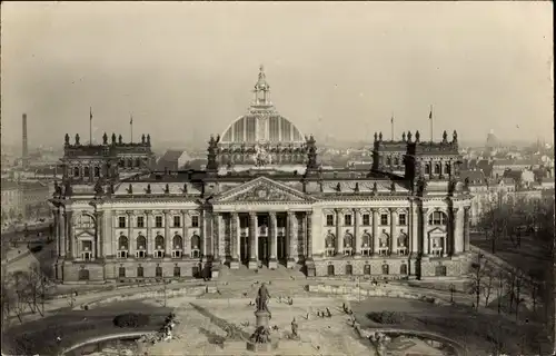 Foto Ak Berlin Mitte, Reichstag