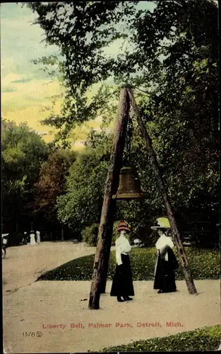 Ak Detroit Michigan USA, Liberty Bell, Palmer Park