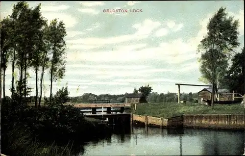 Ak Beccles Suffolk East Anglia England, Geldeston Lock