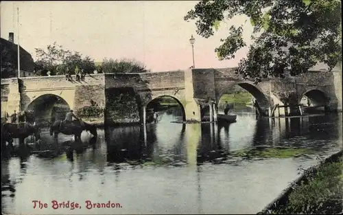 Ak Brandon Suffolk England, Die Brücke