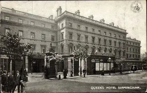 AK Birmingham West Midlands England, Queen's Hotel