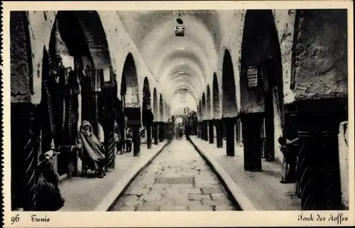 Ak Tunis, Tunesien, Stoff-Souk