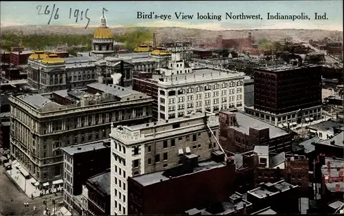 Ak Louisville Kentucky USA, Vogelperspektive mit Blick nach Nordwesten