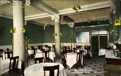 Ak Cheyenne Wyoming USA, Plains Hotel, Esszimmer