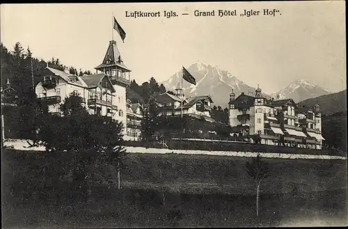 Ak Igls Innsbruck in Tirol, Grand Hotel Igler Hof