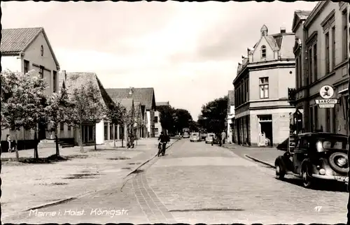 Ak Marne in Holstein Dithmarschen, Königstraße, Sarotti