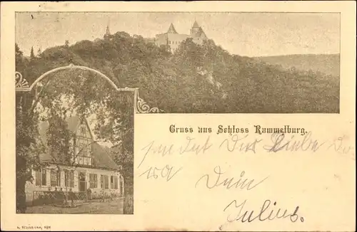 Ak Rammelburg Mansfeld im Harzvorland, Schloss Rammelburg
