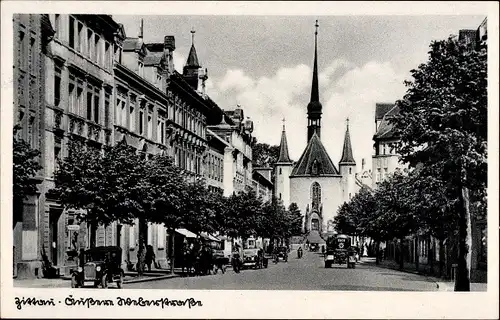 Ak Zittau in Sachsen, Äußere Weberstraße