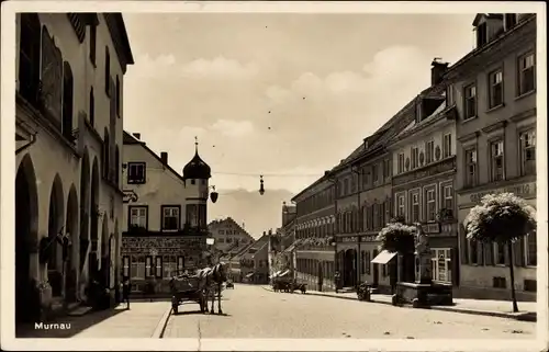 Ak Murnau am Staffelsee, Straßenpartie, Gasthaus Ludwig