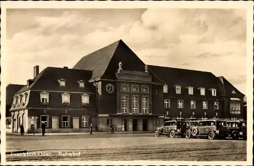 Ak Frankfurt an der Oder, Bahnhof