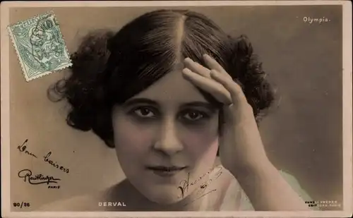 Ak Varietekünstlerin Derval, Portrait, Olympia