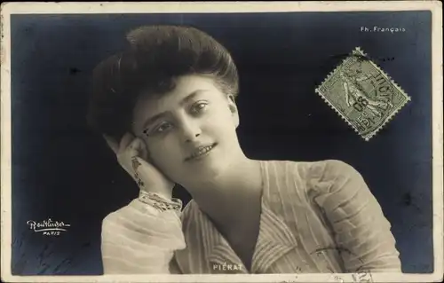 Ak Varietekünstlerin Piérat, Portrait