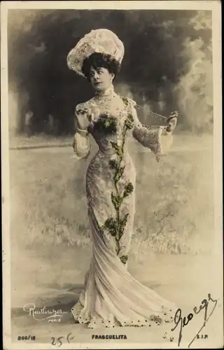 Ak Varietekünstlerin Frascuelita, Portrait