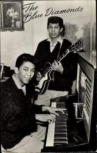 Ak Musikgruppe The Blue Diamonds, Portrait