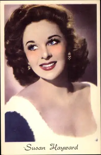 Ak Schauspielerin Susan Hayward, Portrait