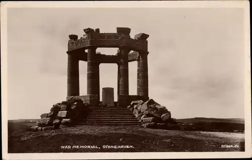Ak Stonehaven Schottland, Kriegsdenkmal