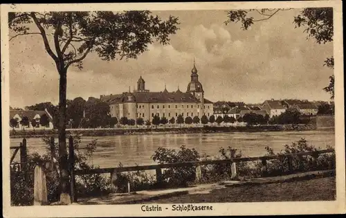 Ak Kostrzyn nad Odrą Cüstrin Küstrin Ostbrandenburg, Schlosskaserne