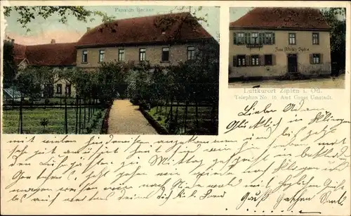 Ak Zipfen Otzberg im Odenwald, Gasthaus, Pension Becker
